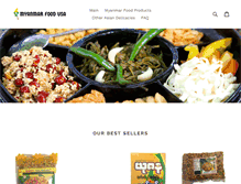Tablet Screenshot of myanmarfoodusa.com